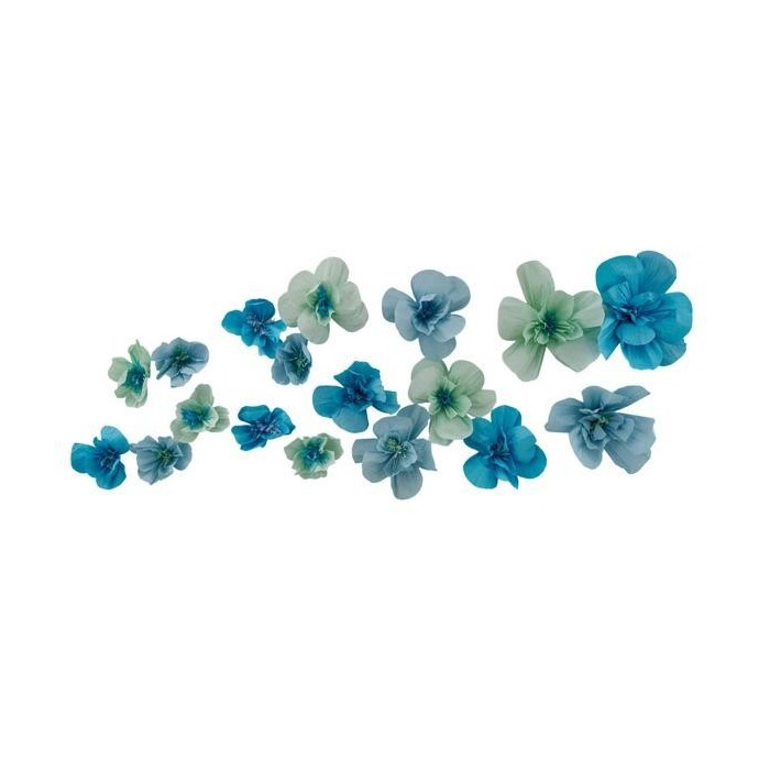 FIORI DECORATIVI CARTA CELESTE C.30-25-20CM.